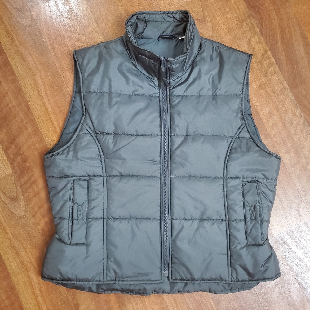 Gray Puffer Vest
